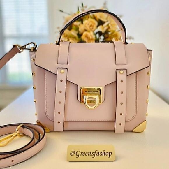 Michael Kors Purse Manhattan Satchel Crossbody bag new - Picture 2 of 11